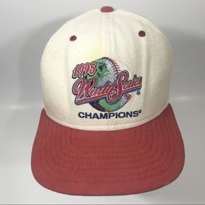 Vtg Snapback 1995 World Series Atlanta Braves Hat